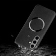 Huse pentru Samsung Galaxy S24 FE, Leather Hybrid MagSafe, negru
