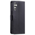 Husă cu clapetă pentru Samsung Galaxy A36 5G, Rhombus Crossbody Leather, negru
