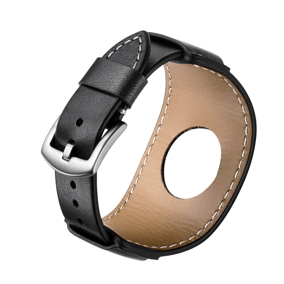 Curea din piele pentru Apple Watch 1/2/3/4/4/5/6/6/7/8/SE/Ultra 42/44/45/49mm, negru