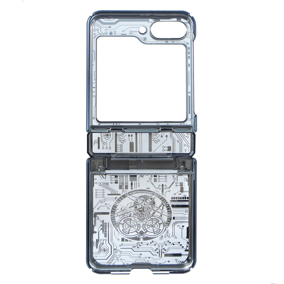 Husă pentru Samsung Galaxy Z Flip 5 5G, Mechanical Legend, negru