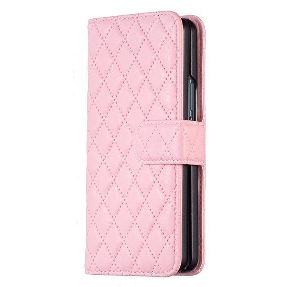 Cu clapetă pentru Samsung Galaxy Z Fold6 5G, Wallet, BINFEN COLOR, roz
