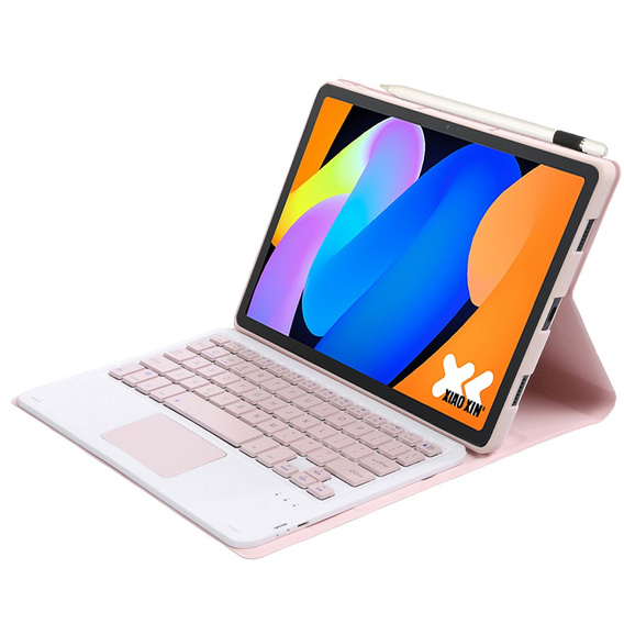 Tastatura Bluetooth Touchpad pentru Lenovo Idea Tab 11" 2025 TB336FU TB336ZU, roz