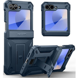 Husa blindată pentru Samsung Galaxy Z Flip7 FE / Z Flip6, Dexnor Clip Holder, albastru închis