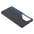 Carcasa pentru Samsung S25 Ultra, Carbon Fiber MagSafe, negru / albastru