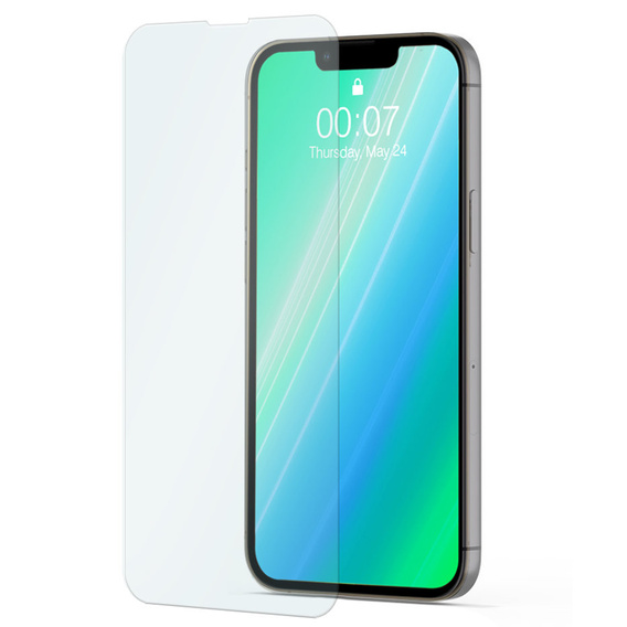 2x sticlă călită pentru iPhone 14 Plus, ERBORD 9H Hard Glass pe ecran
