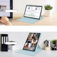 Husă pentru tastatură pentru Lenovo Tab M11, Rotary 360° Leather, caz albastru
