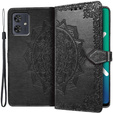 Cu clapetă pentru Motorola Moto G54 5G, Mandala, negru