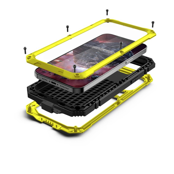 Husă pentru iPhone 13 Pro, R-JUST, armată, galben