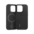 Carcasa BENKS Kevlar pentru iPhone 16 Pro Max, pentru MagSafe, Carbon Fiber, negru
