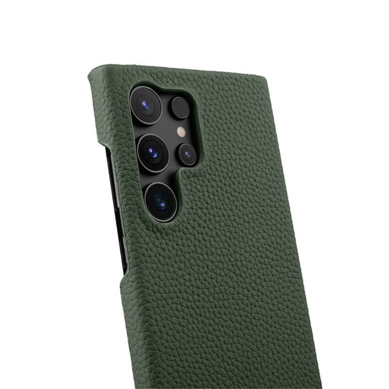 Carcasă MELKCO pentru Samsung Galaxy S24 Ultra, din piele, verde