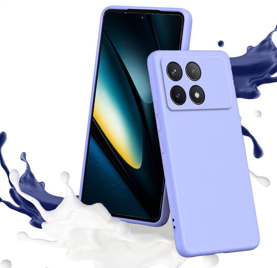 Husa pentru Xiaomi Poco F6 Pro, Silicone Lite, violet