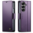 CASEME Litchi Wallet flip caz pentru Samsung Galaxy Z Fold7 5G
