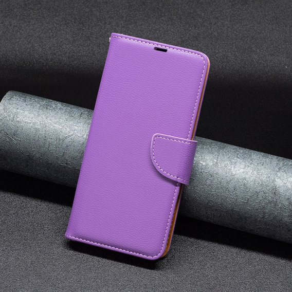 Cu clapetă pentru Samsung Galaxy A34 5G, Wallet Litchi Magnet, violet