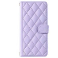 Husă cu clapetă pentru Motorola Moto G24 / G24 Power / G04, Rhombus Crossbody Leather, violet
