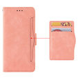 Cu clapetă pentru Samsung Galaxy A25 5G, Card Slot, roz