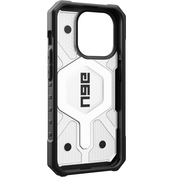 Urban Armor Gear Huse pentru iPhone 15 Pro, Pathfinder MagSafe, transparent / negru