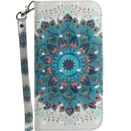 Cu clapetă pentru Motorola Moto G9 Play/E7 Plus, Wallet, Mandala Flower