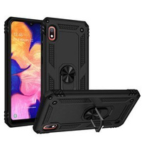 Husă blindată pentru Samsung Galaxy A10, Nox Case Ring, negru