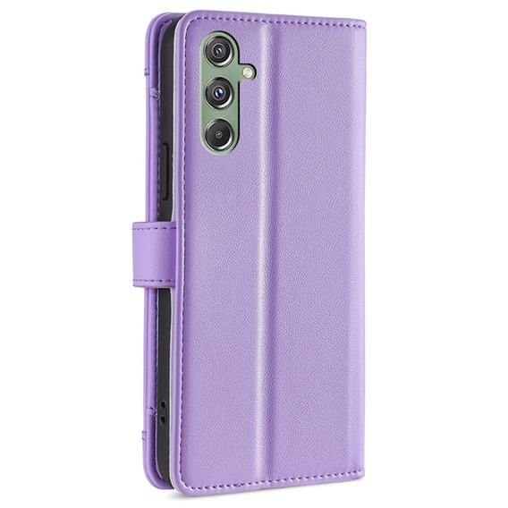 Cu clapetă pentru Samsung Galaxy M34, Wallet Zipper Pocket, violet