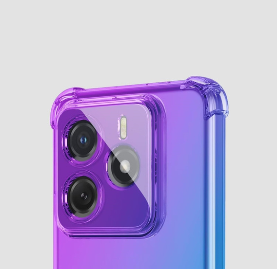 Husa pentru Xiaomi Redmi Note 14 5G, Gradient Dropproof, Violet / albastru