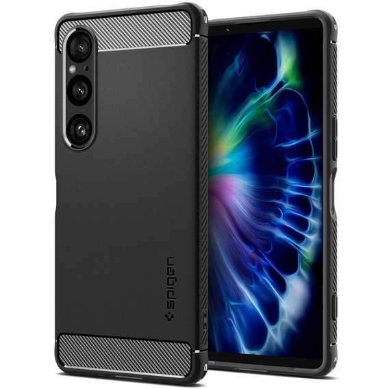 Husă SPIGEN Rugged Armor pentru Sony Xperia 1 VI – Negru Mat