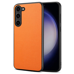 Huse pentru Samsung Galaxy S24, Calf Texture, portocaliu