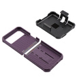 Husa blindată pentru Samsung Galaxy Z Flip 4 5G, Dexnor Clip Holder, violet