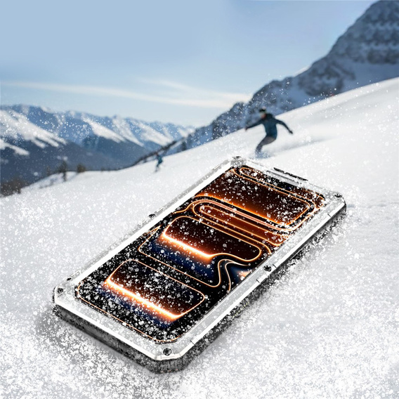 Carcasă impermeabilă IP68 pentru iPhone 17 Pro, argintiu