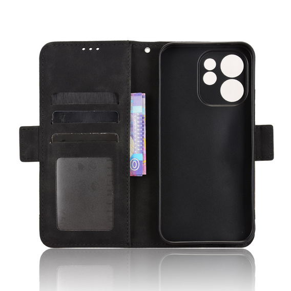 Husă cu slot pentru carduri pentru Oppo Reno 15 FS, negru