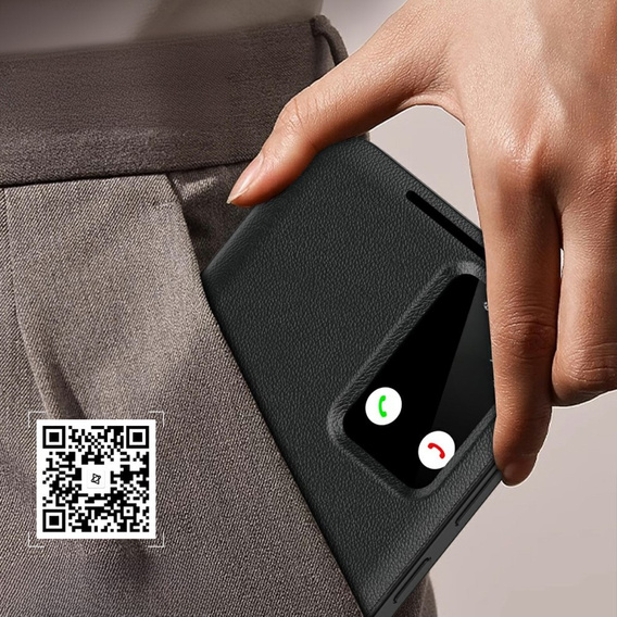 Husă cu clapetă pentru Samsung Galaxy A56 5G, Smart View Wallet, negru