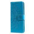Cu clapetă pentru Samsung Galaxy A53 5G, Mandala, albastru