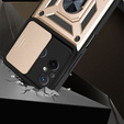 Husă blindată pentru Xiaomi Redmi 12C, CamShield Slide, de aur