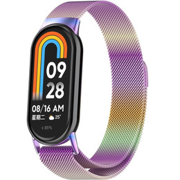 Brățară milaneză cu brățară cu carcasă pentru Xiaomi Smart Band 10 / 9 / 8, multicolor