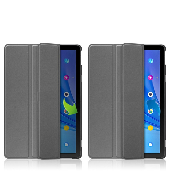 Husă pentru TCL Tab 10s 9081X / TCL Tab 10s 9080G 2021, Smartcase, gri