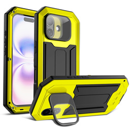 Husă blindată R-JUST cu protecție pentru ecran și suport pentru iPhone 17