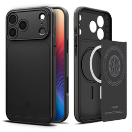 Carcasă Spigen pentru iPhone 17 Pro, Thin Fit MagSafe, negru