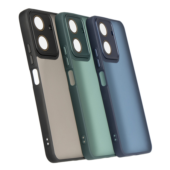 Huse pentru Xiaomi Redmi 13C / Poco C65, Fusion Hybrid, transparent / verde