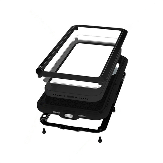 Carcasă blindată cu sticlă temperată pentru iPhone 17 Pro Max