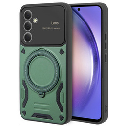 Husă blindată pentru Samsung Galaxy A54 5G, CamShield MagSafe, verde