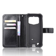 Cu clapetă pentru Oukitel WP5, Crazy Horse Wallet, negru