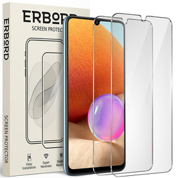 2x sticlă călită pentru Samsung Galaxy A32 4G, ERBORD 9H Hard Glass pe ecran