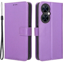 Cu clapetă pentru Huawei Nova 11i, Wallet Smart Magnet, violet