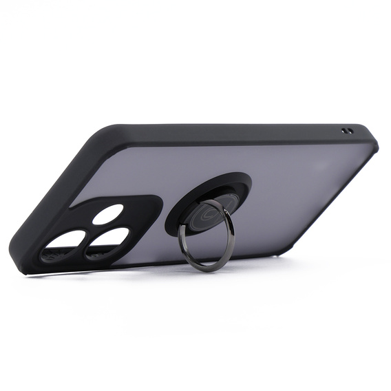 Husa pentru Infinix Hot 30i, Frosted Ring, negru