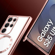 Husă pentru Samsung Galaxy S25 Ultra, Electro MagSafe, roz + Lanyard