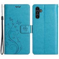 Cu clapetă pentru Samsung Galaxy A55 5G, Wallet, Butterfly, violet