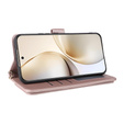 Carcasă cu clapetă pentru Realme 14 Pro+ 5G, Crossbody Leather Wallet, roz rose gold