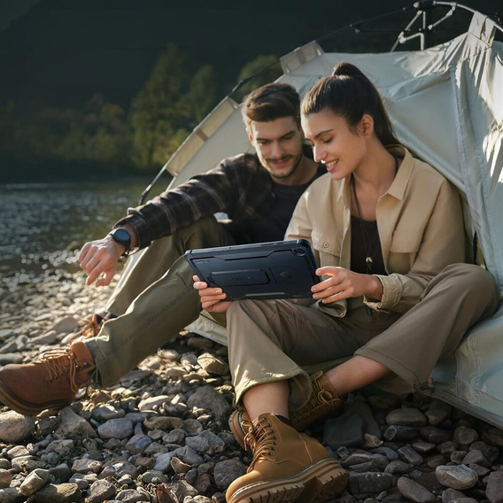 Husă blindată pentru Galaxy Tab A9, Dexnor Full Body, albastru închis