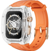 Curea de silicon cu carcasă pentru Apple Watch 1/2/3/4/5/6/7/8/9/10/SE/Ultra/Ultra 2 42/44/45/49MM