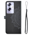Cu clapetă pentru Oppo A79 5G, Mandala, negru