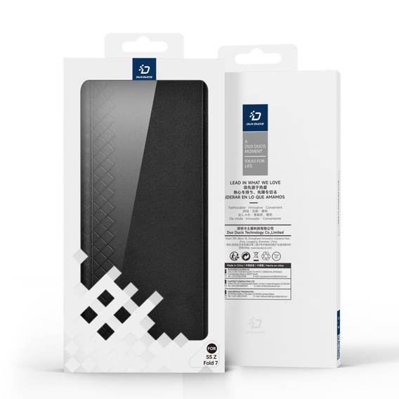 Husă Dux Ducis pentru Samsung Galaxy Z Fold7 5G, Bril, negru